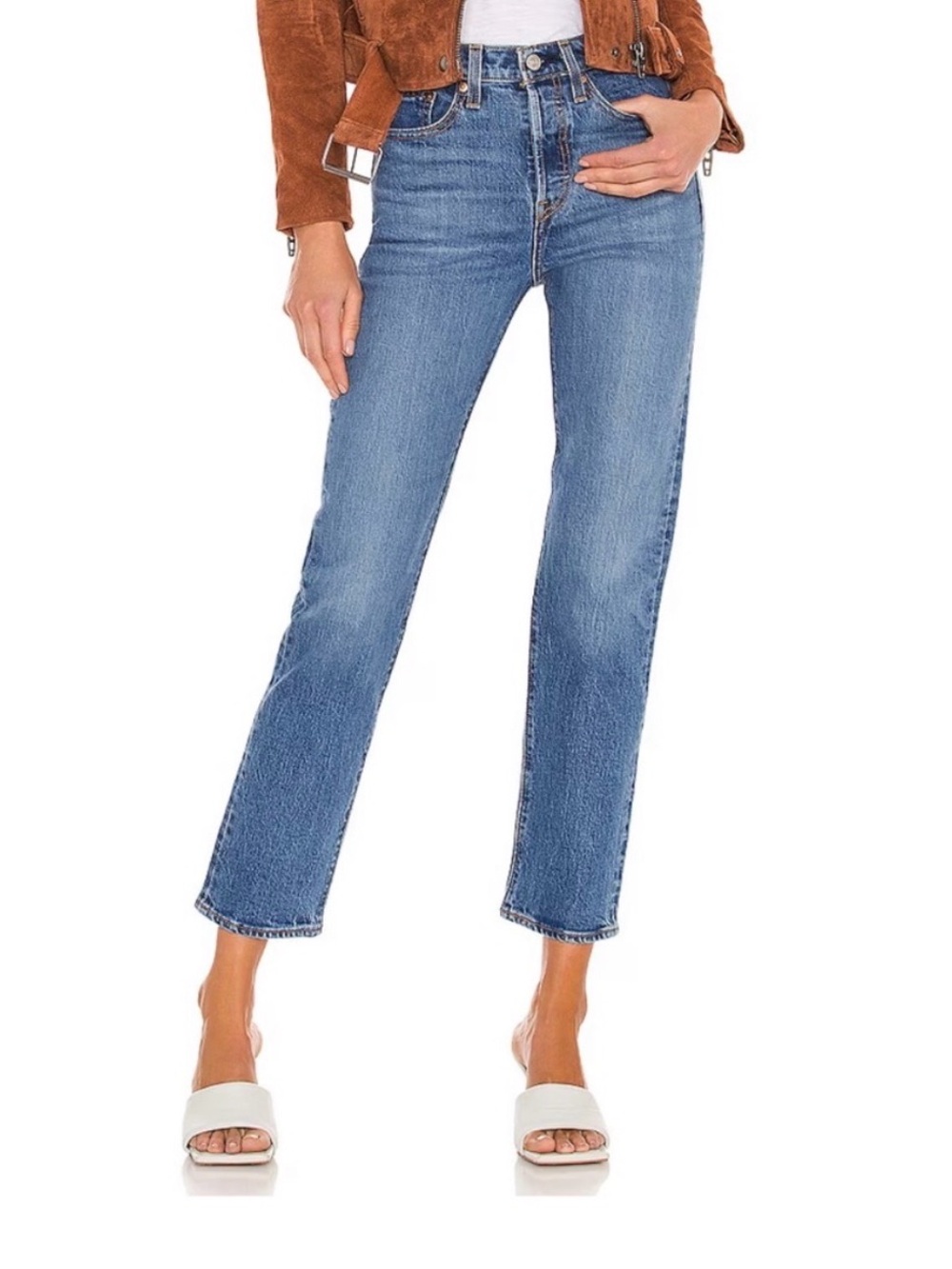 Levi’s Wedgie Straight Jeans in Jive Sound